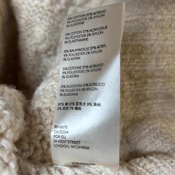 Free People Merry Go Round Sweater in Ivory Size Large - Picture 7 of 7